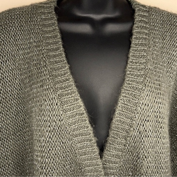 SIZE 22 VINTAGE 90’s GREY KNIT BOLERO SWEATER AVENUE PLUS COZY GRAY SHORT SLEEVE - Picture 6 of 12